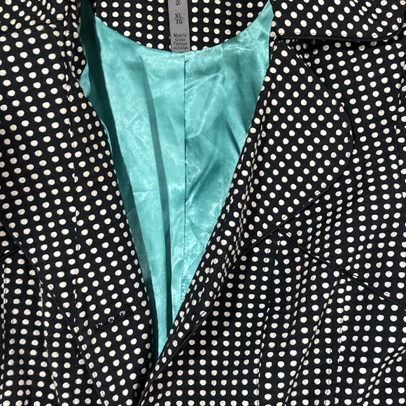 Polka dot trench coat. Armor Jeans. Size XL. - Picture 7 of 8